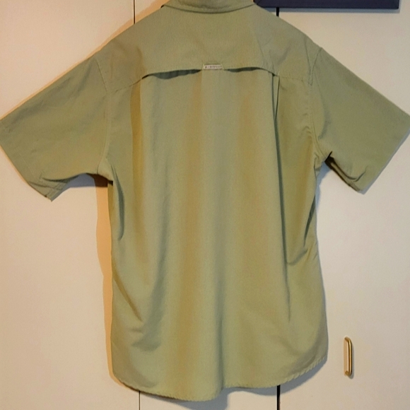 ExOfficio Men's green Vented Button Up Short Sleeve Shirt size L - Picture 7 of 12